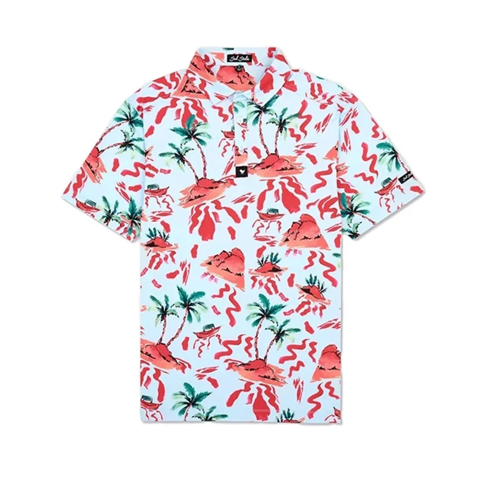 Golf Summer Men Fashion Polo Shirts Short Sleeves Outdoor Golf Shirts Racing Top Performance Casual Quick Dry Golfsport T-Shirt