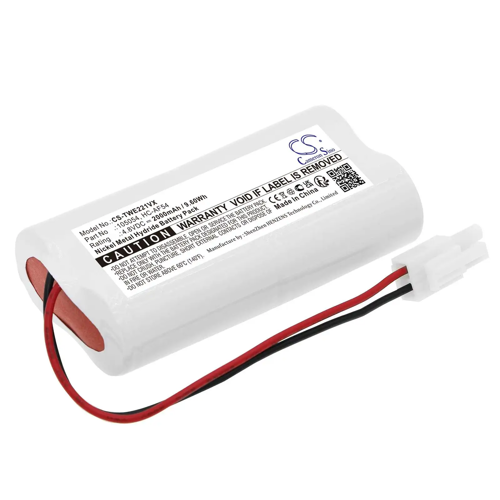 

105054 HC-AF54 Battery For TWINBIRD HC-E221 HC-E221BL HC-EB21 HC-EB21W