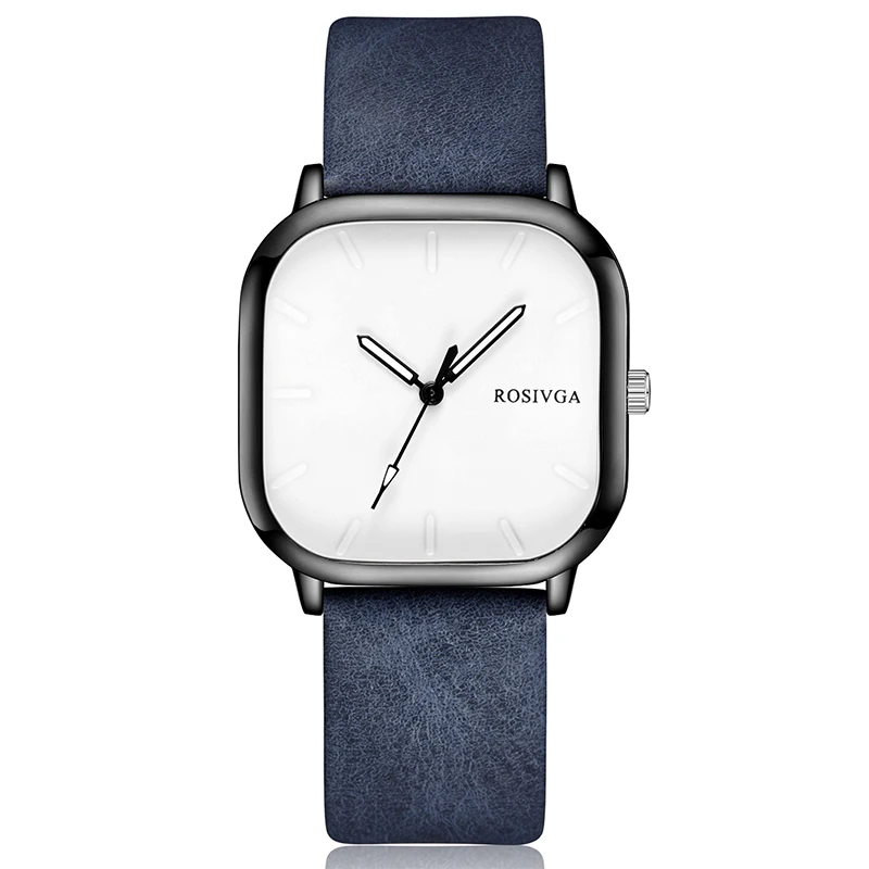 Minimalistische Horloge Voor Mannen Vrouwen Paar Eenvoudige Vierkante Wijzerplaat Quartz Mannelijke Vrouwelijke Horloges Casual Mode Horloge Heren Quartz Klok