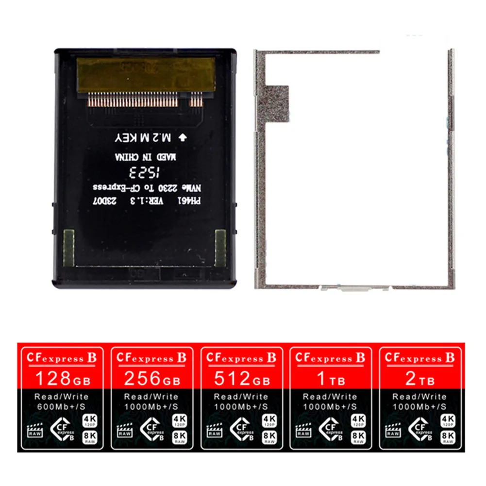 카메라용 확장 어댑터, M.2 NVMe 2230 M 키 SSD, CFExpress B 타입 확장 메모리 카드 지지대, PCIE4.0 DIY 조립 키트