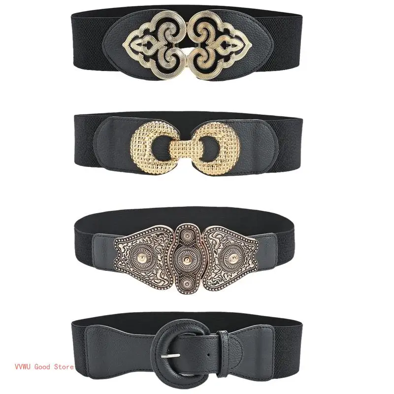 Belts For Women Dress Decorative Belt Stretch Vintage Stretchy Belt Fashion Belts For Women Dresses Wide