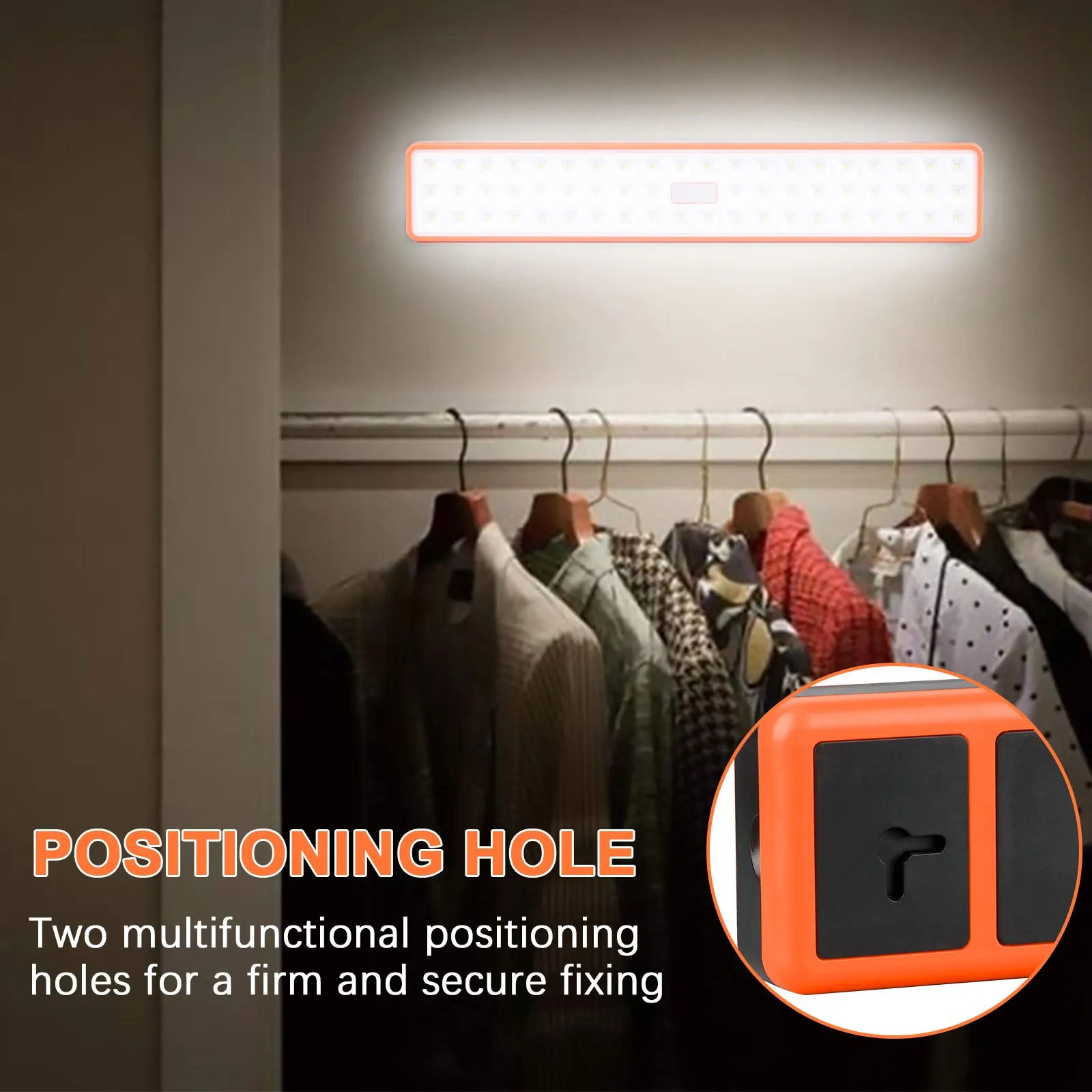 Led Induction Emergency Light, Household Outdoor Rechargeable Energy-Saving Light, Wall Mounted Portable Lighting Flashlight