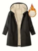 Plus Size Hot selling winter women's warm plush pocket hooded sports jacket