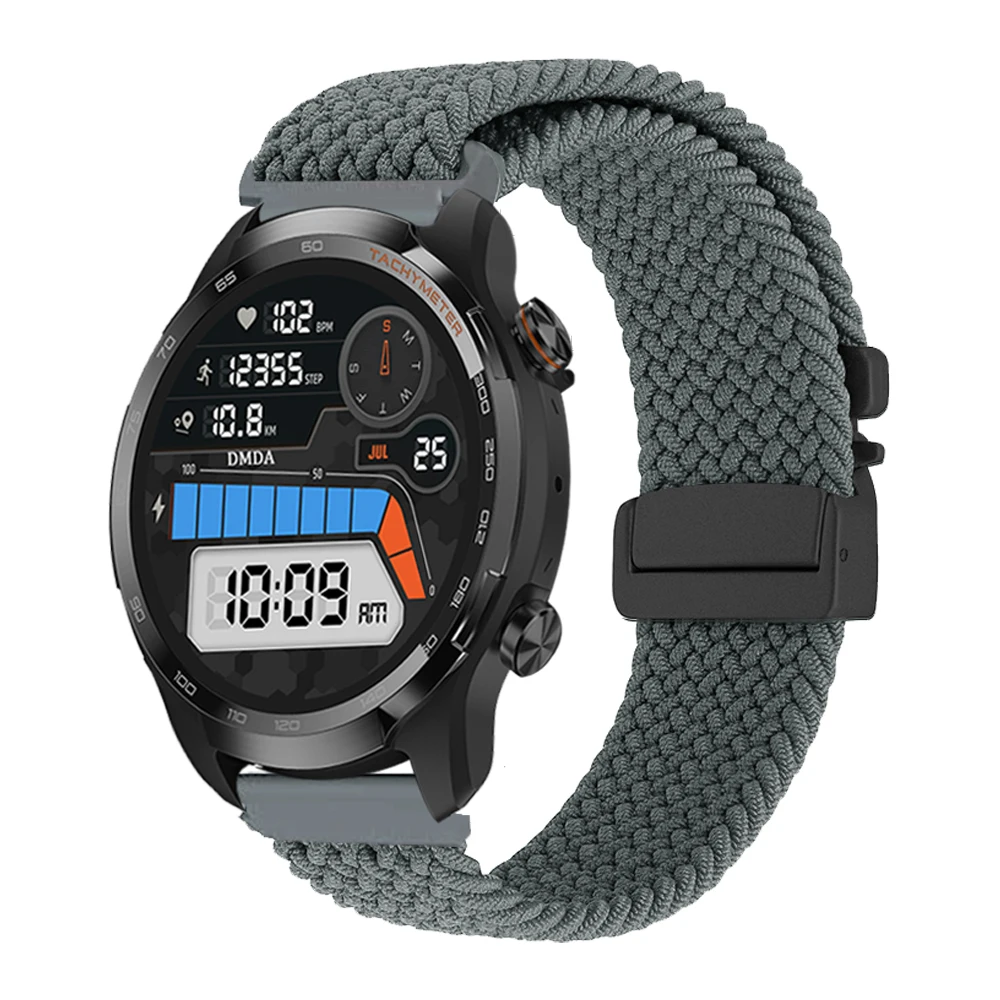 Sporty Nylon Watch Strap - Adjustable 20mm/22mm, Vibrant and Durable