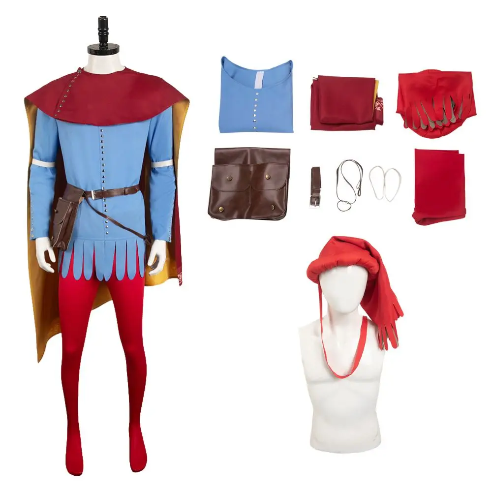 Manor Cos Lords Suzerain Tenue Cosplay Disfraz medieval Disfraz de fantasía para hombres Ropa Bata Pantalones Traje de carnaval de Halloween