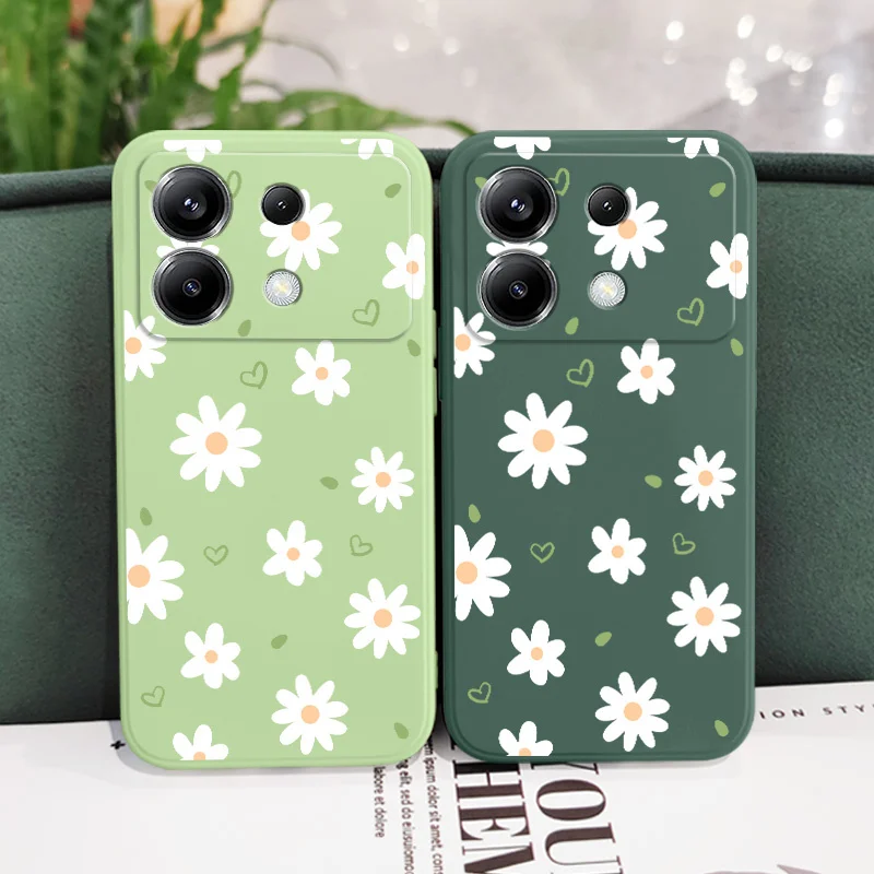 Tender Daisy Silicone Phone Case Cover