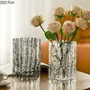 Creative Glacier Glass Vase Transparent Hydroponics Flowers Pots Desk Decoration Flower Arrangement Floral Vases Modern Decor 5