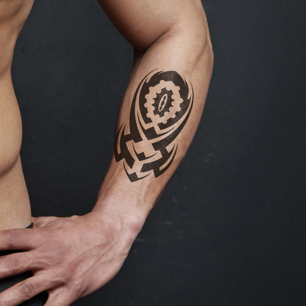 Waterproof Temporary Fake Tattoos Water Transfer Sticker Black Tribal Totem Eagle Dragon for Women Men Cool Makeup Sexy Body Art Tattoo Sticker Temporary Tattoos Makeup Stickers