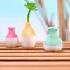 Mini Vase Multi-use Space-saving Handmade Bright-colored Resin Flower Miniature Vase Waterproof Portable Flower Vase For Garden 5