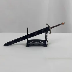 Collectible Sword of the Morning Replica, 22cm Zinc Alloy with Scabbard - Unsharpened Decorative Blade (Model with Stand 1)