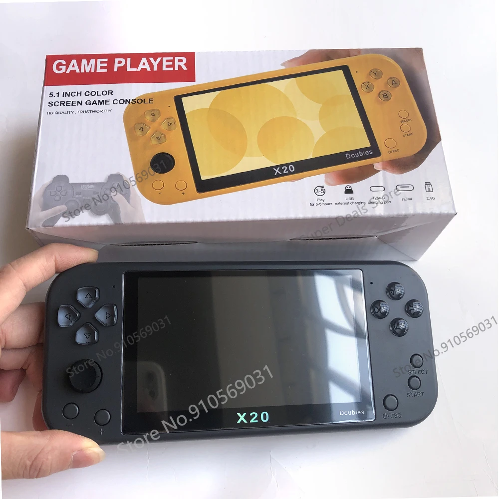 Latest TV Game Console X20 Handheld Game Console Handheld Game Player For Psp