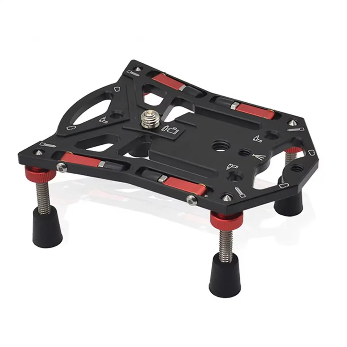 M05K 다기능 카메라 브래킷 Gopro 카메라 폰 DSLR 카메라 사진용 퀵 릴리스 안정적인 플랫 삼각대 베이스