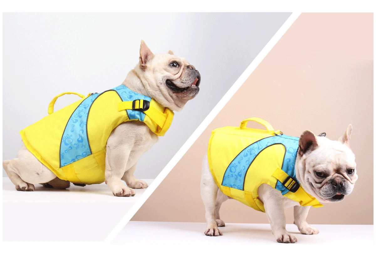 DogMEGA Reflective Life Jacket for Chubby Dog