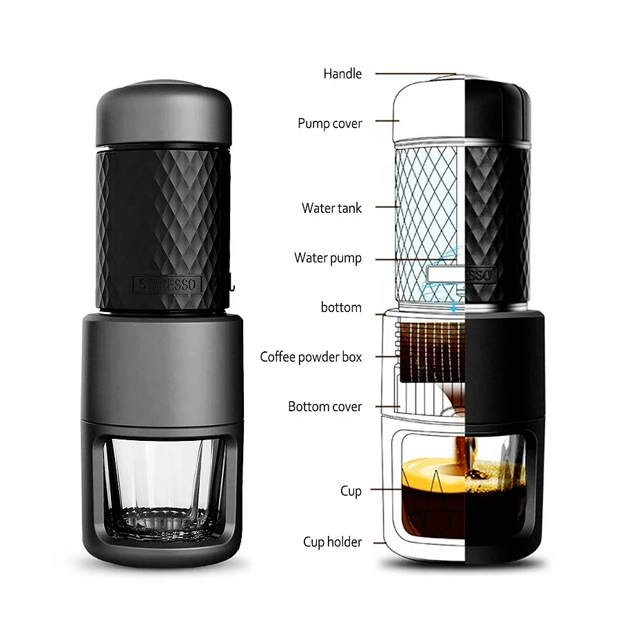 Korean Portable Coffee Maker Mini   Travel   dm fs220 128gb portable usb3 1 hard drive push pull flash disk external solid flash drive