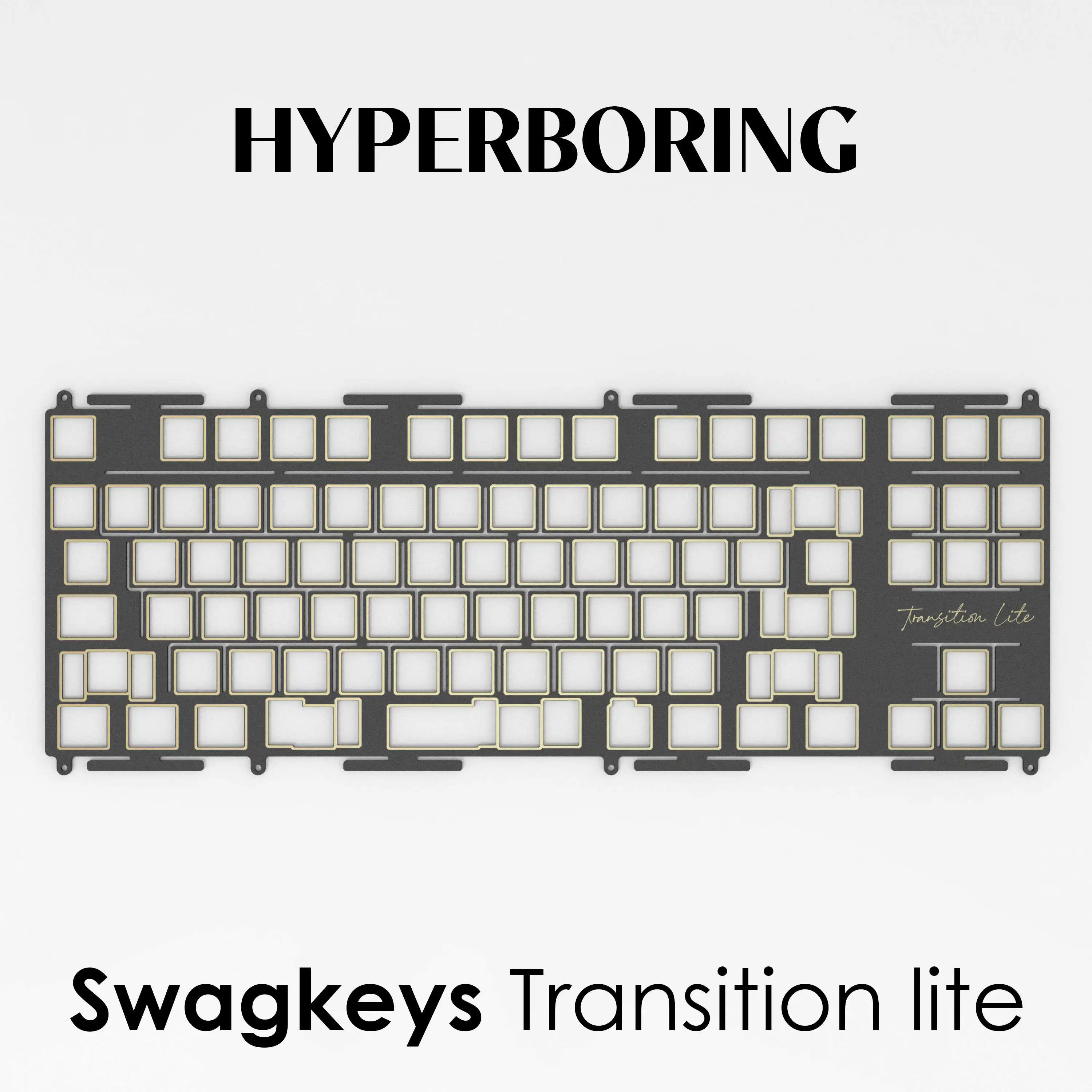 Swagkeys Transition Lite Customized Keyboard Plate PP PC FR4