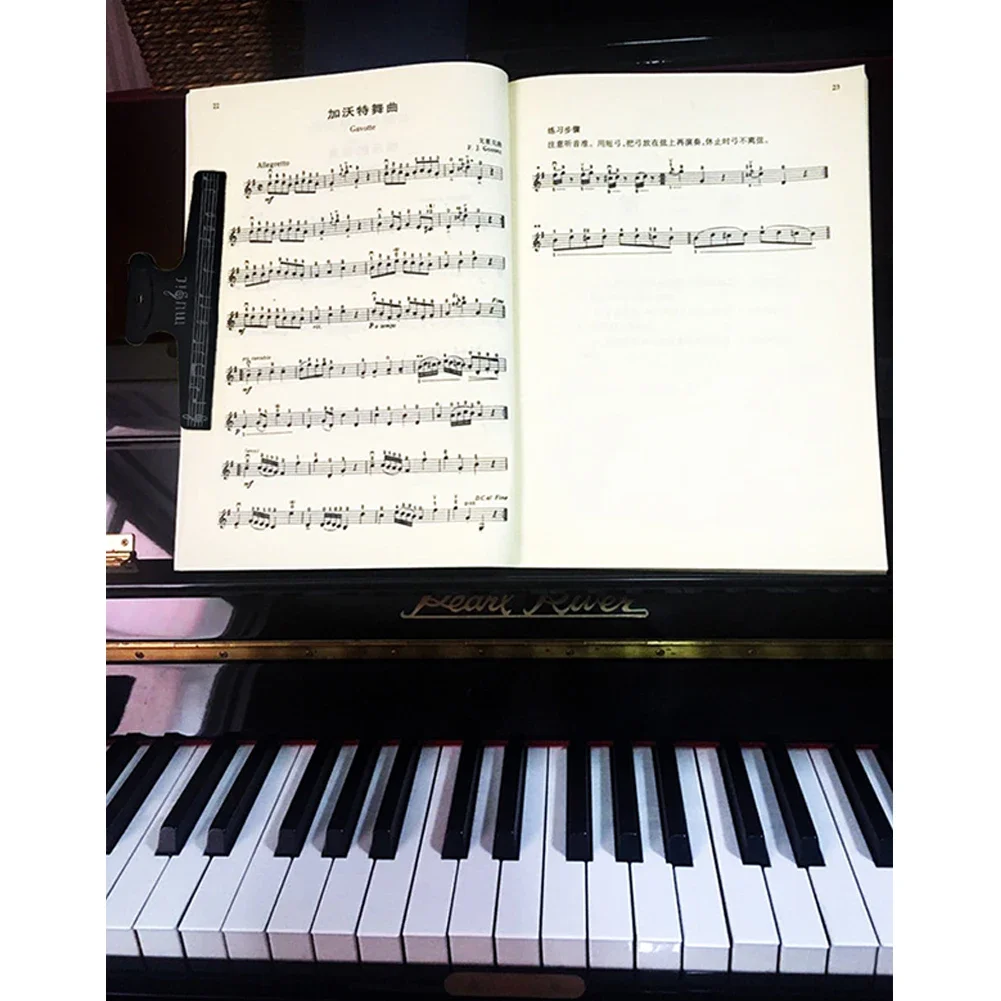 Book Page Note Clip Music Score Holder For Guitar Violin Piano Office Supplies