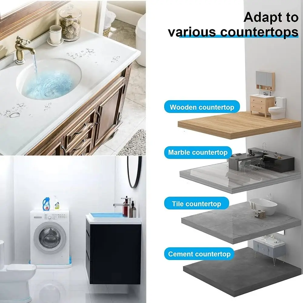 Collapsible Shower Threshold Water Dam Guard for Shower Barrier Door Water Stopper Silicone Wet Dry Separation Kitchen Bathroom Sink shower guard