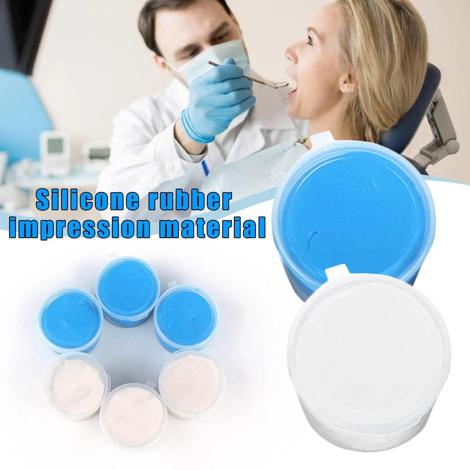 blue, white Mould Making Silicone Putty Mold Food Safe Sugarcraft 50g