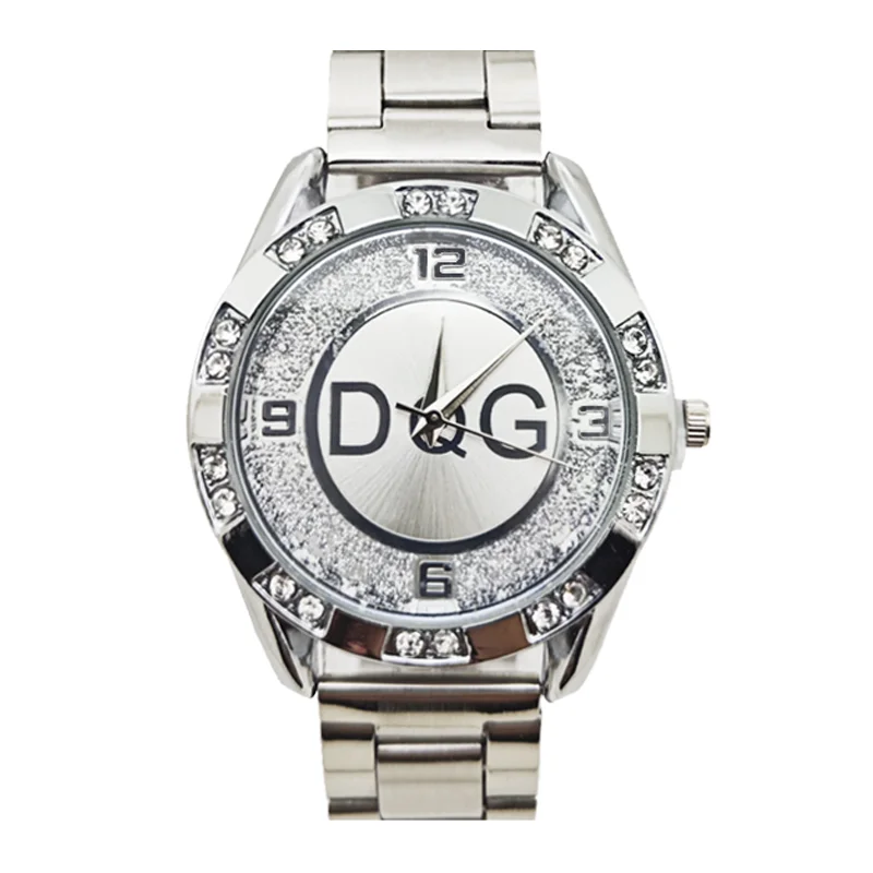 Fashion Luxury Brand Watch DQG Crystal Quartz Female Watch Gold Silver Stainless Steel Ladies Dress Wristwatch  Zegarek Damski 3