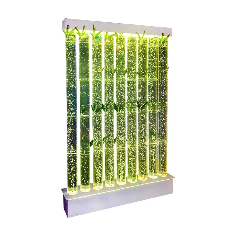 

Large bubble wall screen, acrylic screen, feng shui curtain wall, flowing wall, wine cabinet entrance partition