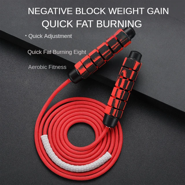 Jump Rope Crossfit Boxing Heavy Skipping Rope Foam Grip Handles for Fitness Workouts Endurance Strength Training 6