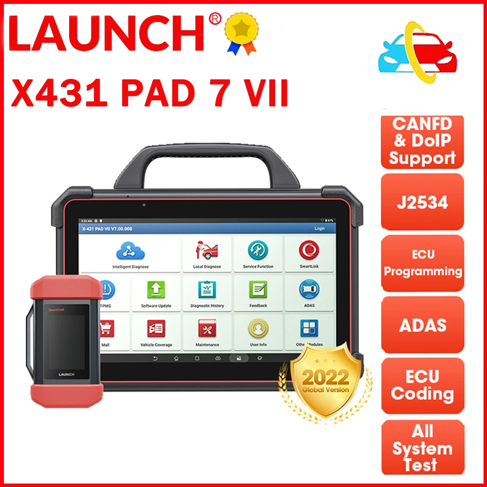 

Диагностический сканер OBD2 LAUNCH X431 PAD 7 VII PAD7 PADVII J2534 Smartlink