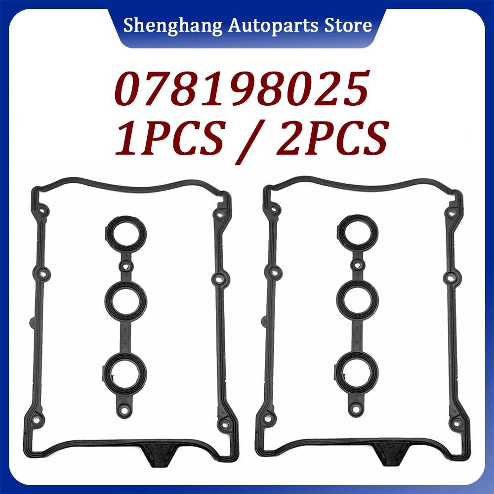 078198025 Right Left Engine Valve Cover Gaskets 078 198 025 For Audi A6 A4 S4 Allroad Quattro VW Passat 2.7L 2.8L V6 1997-2005