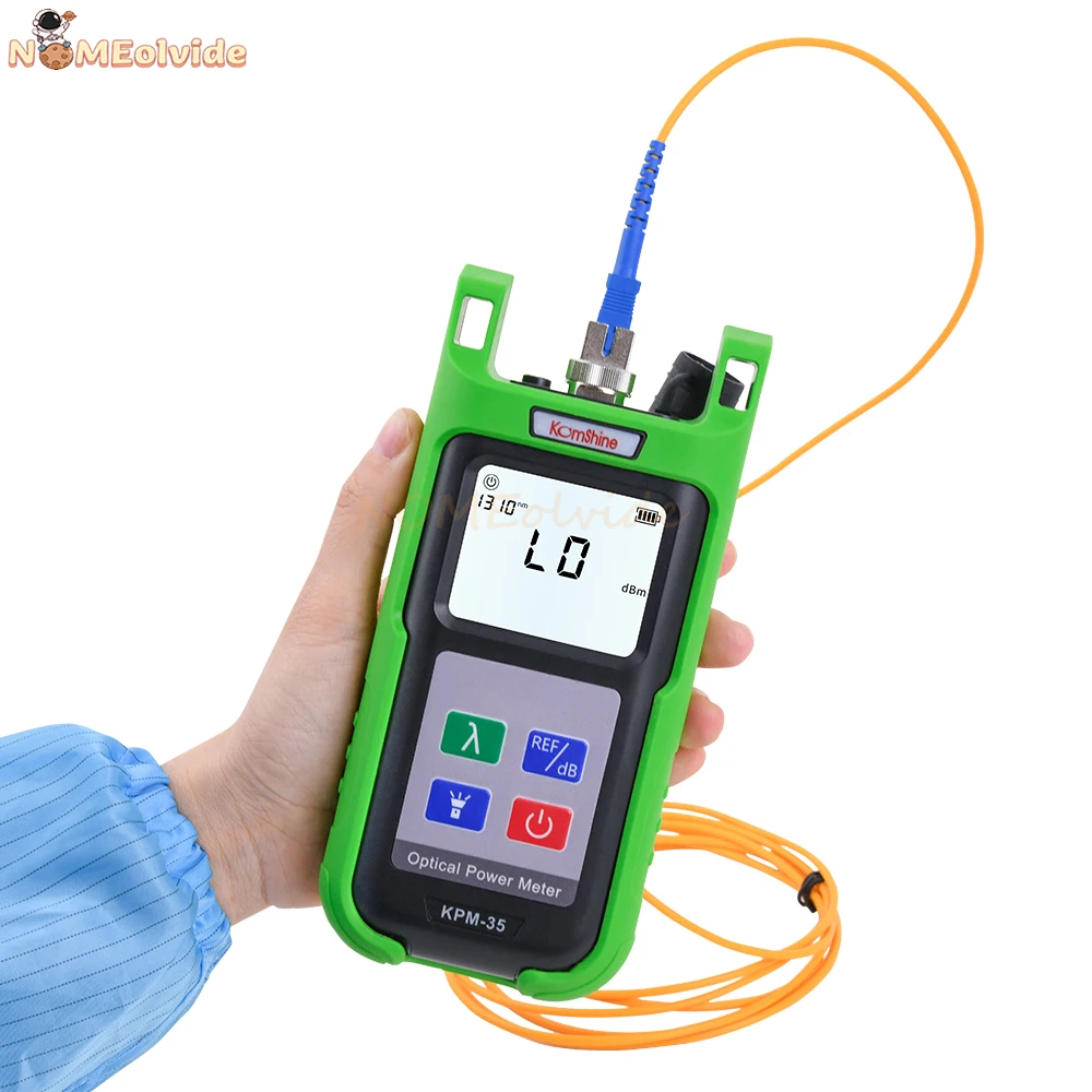 Misuratore Di Potenza In Fibra Ottica Komshine Kpm-35 Ftth Tester Per Cavi In Fibra E Sorgente Luminosa In Fibra Ottica Monomodale Kls-35 Best Opm