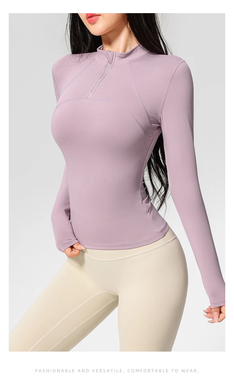 Women's Long Sleeve Yoga Training T-Shirt Horse Riding Sports Fitness Active Wear Top Comfortable Breathable Workout Shirt Sda4554558521471eb3d6a404ffe6a57eq