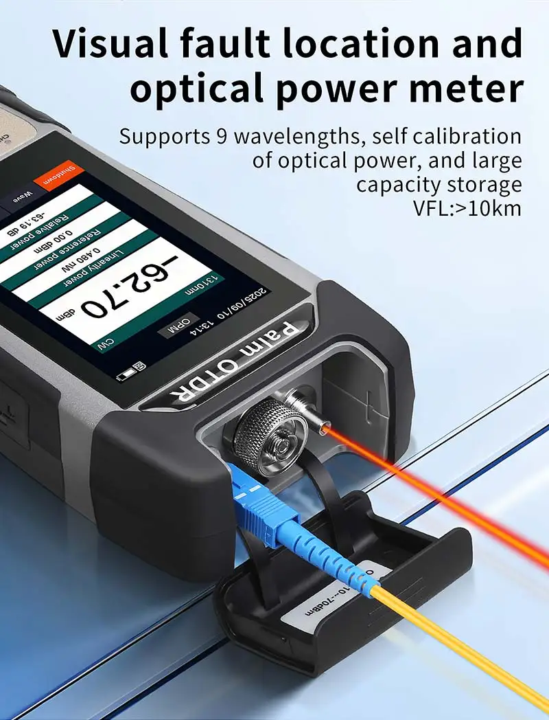 KP600 90KM OTDR Active Fiber Testing Optical Time Domain Reflectometer Fiber Opt