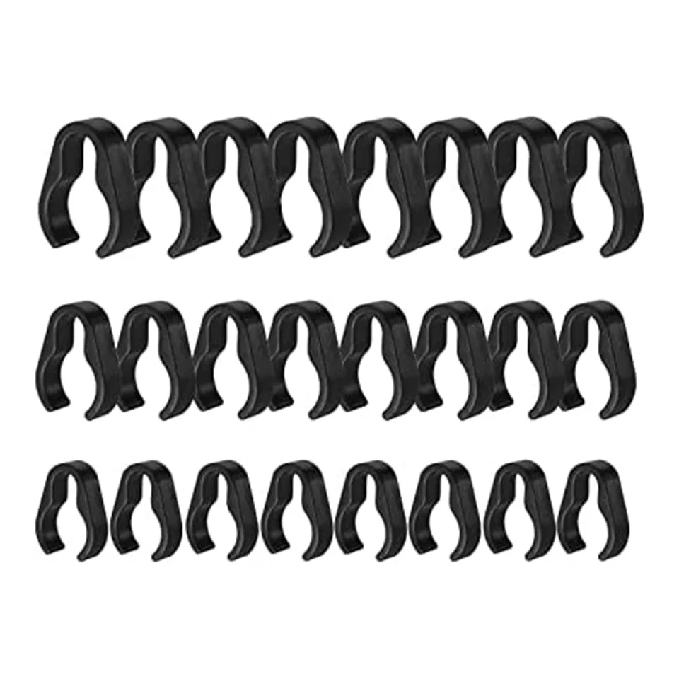 Armastuse Clip Per Cavi Microfono - 20 Pezzi Fascette Nere Per Fissaggio Cavi - Foto 9