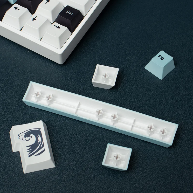 Gmk Clones Mizu Keycaps Pbt Keycaps Perfil Cereja Dye Sub Keycap Teclado Mecânico para mx Switch 61 64 68 87 96 104 Chaves - Imagem 6