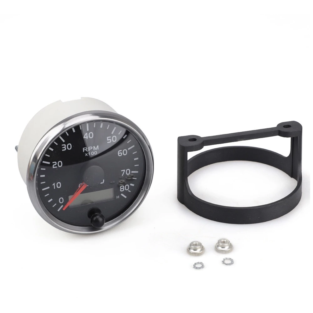 CNSPEED  GPS ӵ, ڵ  LCD Ÿڹ, 12V, 24V  Ÿ, 85mm, 0-8000RPM