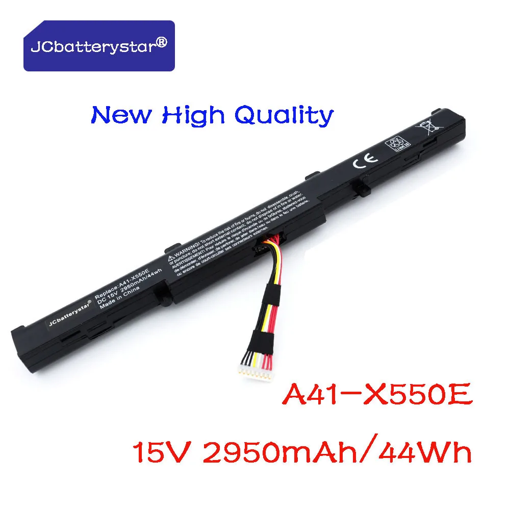 

JC new A41-X550E 2950mAh Laptop Battery for ASUS X450 X450E X450J X450JF X751M X751MA X751L X750JA A450J A450JF A450E F450C