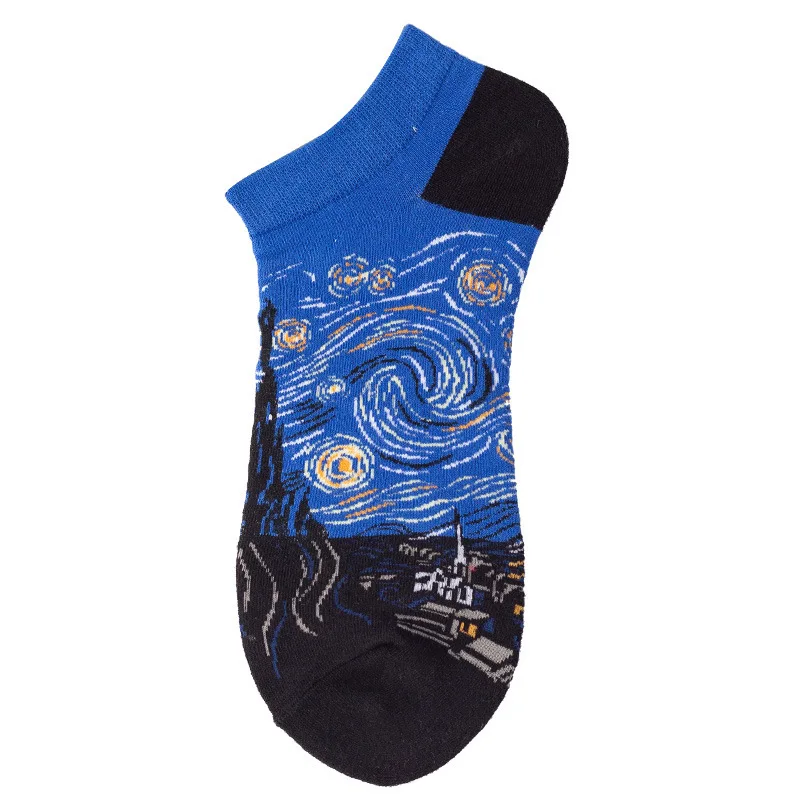 Men's Novelty High-Quality Geometric Fruit and Sushi Patterned Fashion Socks