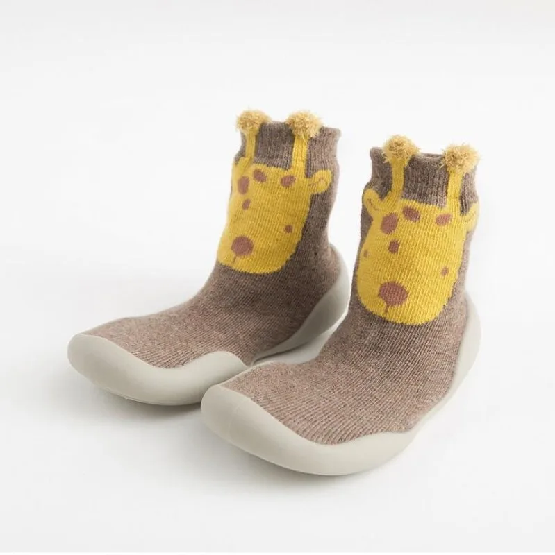 2023 Spring Baby Toddler Shoes Baby  Shoes Non-slip Fox Tiger  Thickening Shoes Sock Floor Shoes Foot Socks Animal Style Tz05 6
