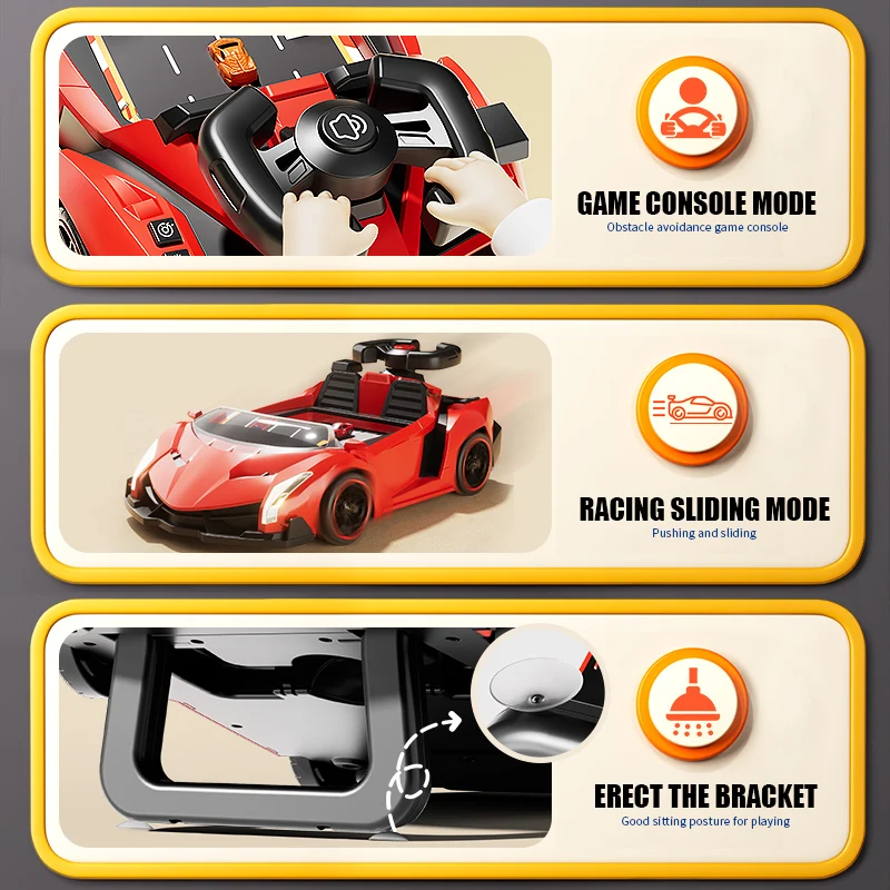 Children Toy Steering Wheel Car With Music Lighting Party Interactive Games Boy Car Model Education Toys 3 Years Birthday Gift 5