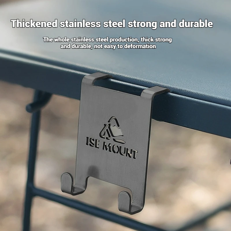 Hang Gas Canister Hook Camping Supplies Stainless Steel Stove Tank Hanger Hook Outdoor Camping Gas Stove Tank Table Organizer