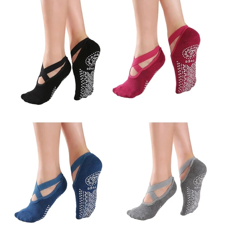 Calcetines Pilates Mujer Antideslizantes Purplepig 3 Pares De