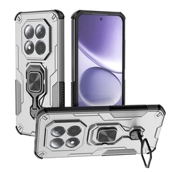 Heavy Duty Rugged Hard Case with Stand and Ring Holder Armor for Redmi note 15 5G (Grey)