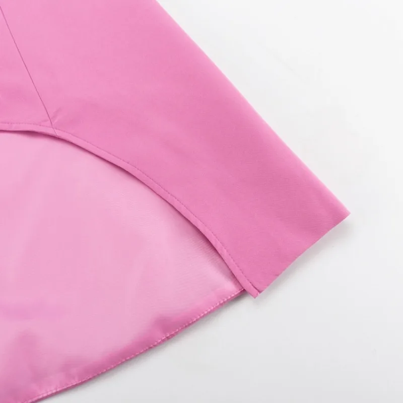 Slim Long Blazer Suits For Women Fashion Pink High Waist Skirts Female Turn Collar Blazer 2 Piece Sets Womens Outfits New