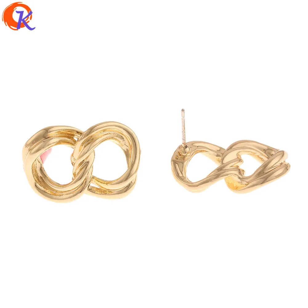 

Cordial Design 50Pcs 15*23MM Jewelry Accessories/Earrings Stud/Knot Shape/Earring Findings/DIY Parts/Hand Made/Jewelry Making