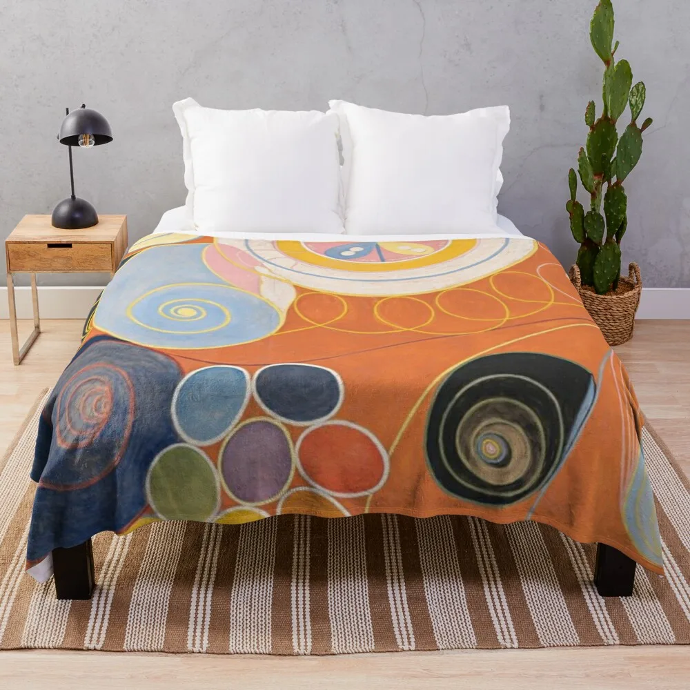 

hilma af klint group iv no 3 the ten largest youth 1907 Throw Blanket Camping Blanket Summer Blanket