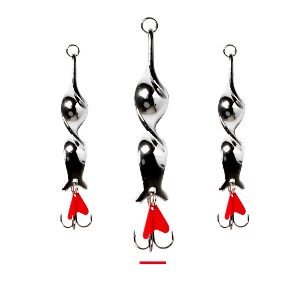 

10 Pcs High-speed Spiral Lure Bait Fish Bait Sequins Hard Fake Bait Fishing Lures for Outdoor Perch Snakehead (10g
