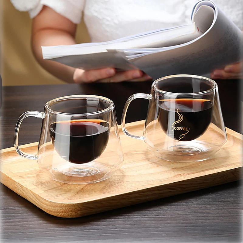 Heat-Resistant Double Wall Glass Coffee Cup High Borosilicate Glass Cup  with Silicone Sleeve and Cover - China Glass Cup with Cover and Glass Cup  with Silicone Sleeve price