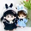 Black Angel Maid Suit 20cm Idol Doll Clothes for Star Cotton Dolls Accessories Non-attribute Doll Replacement Toy 4