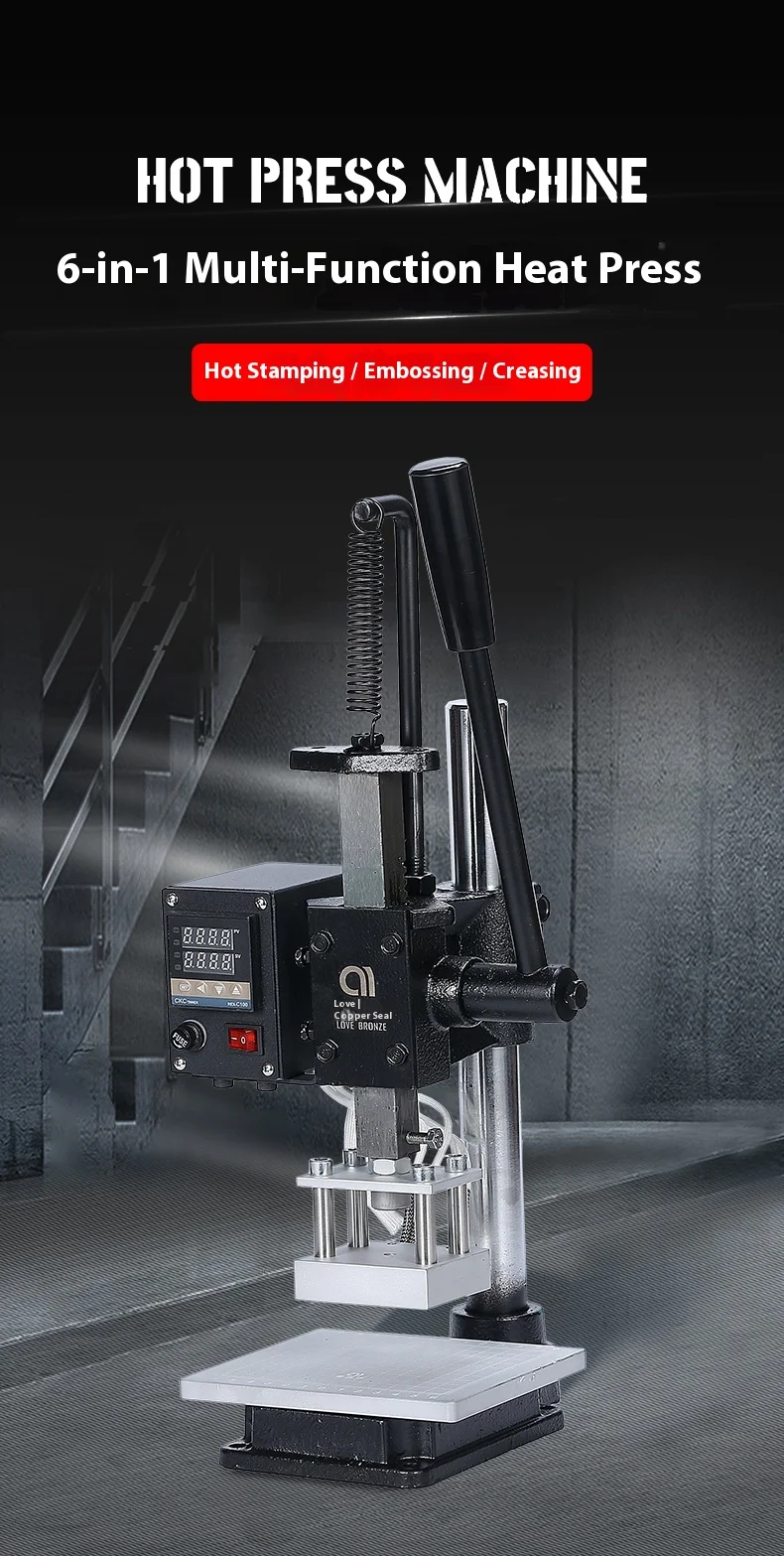 Manual Leather Press Stamping Machine Hand-Punch Die-Cutting Machine DIY Leather
