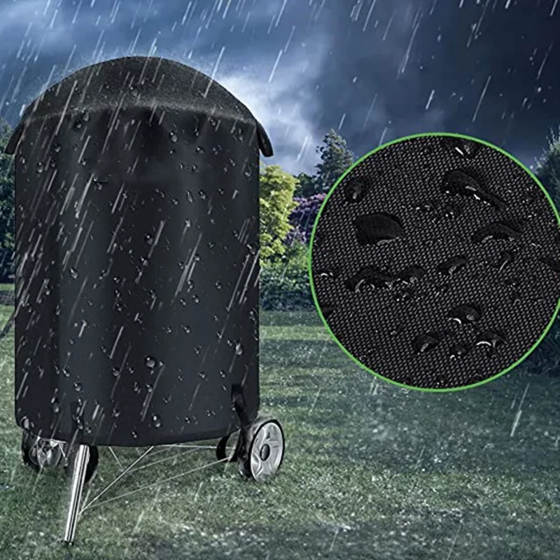 Outdoor Barbecue Cover Black Outdoor Grill Cover Rain Protection BBQ Waterproof Heavy Duty Garden BBQ Protection grill cover