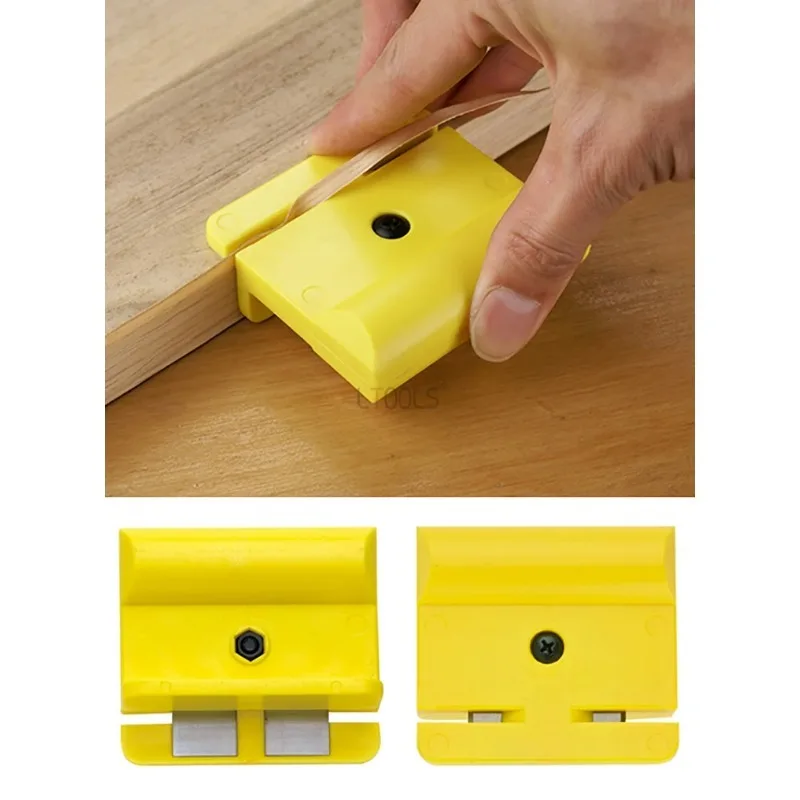 Woodworking Veneer Double-Sided Trimming Knife Mini Manual Edge Banding Trimmer ABS+T10 Double Sided Edge Trimmer Trimming Tool edge banding trimmer woodworking board woodworking aligner manual trimming knife edge strip buckle scraping artifact