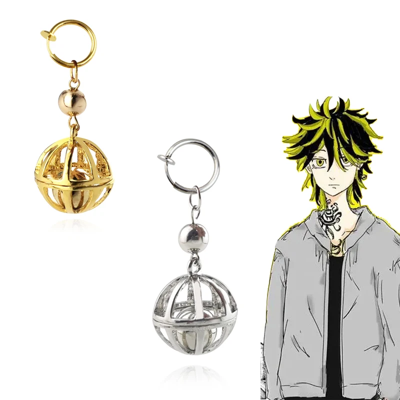 Japanese Anime Revengers Earrings Cosplay Kazutora Mitsuya Wakasa Imaushi Izana Kurokawa Drop Women Men Ear Clip Jewelry